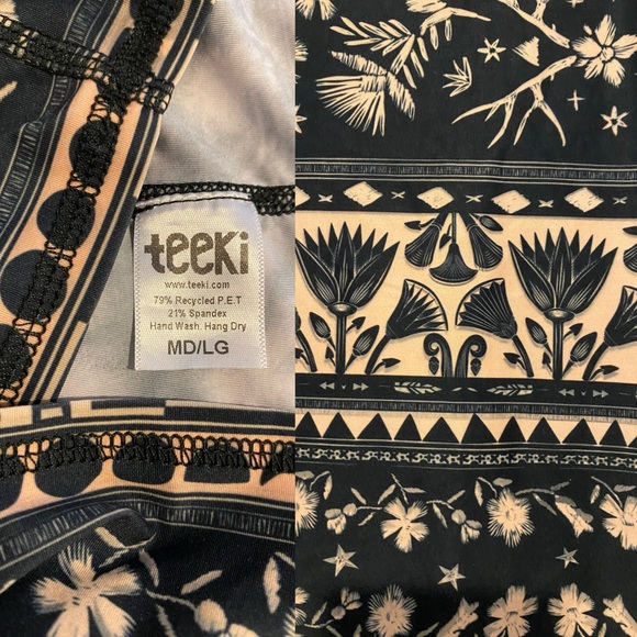 Teeki Moonflower Mermaid Crop Tank Top Large ✨ Made in USA - Picture 4 of 4